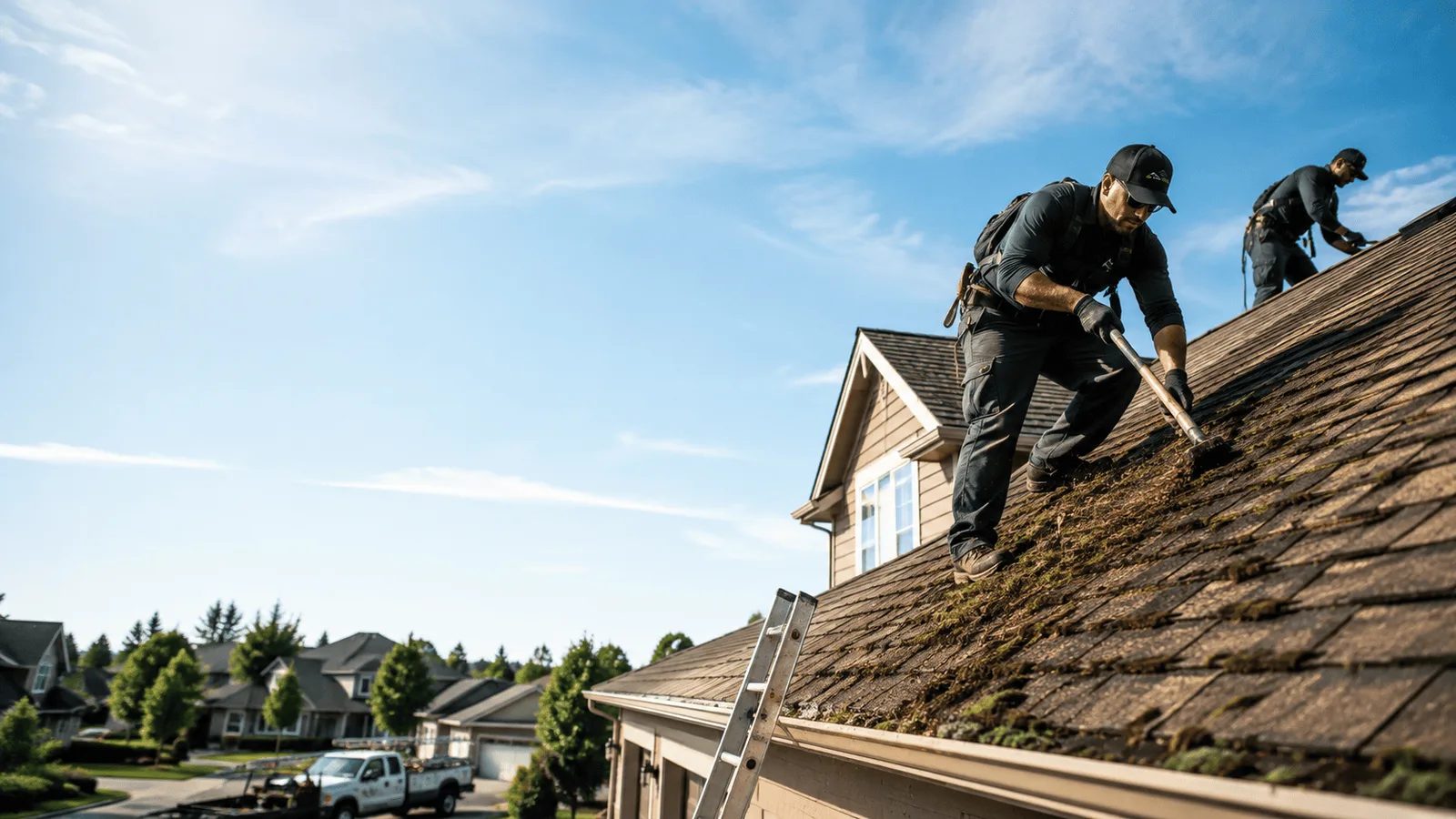 Roof Moss Removal in Flat Rock, IN near me